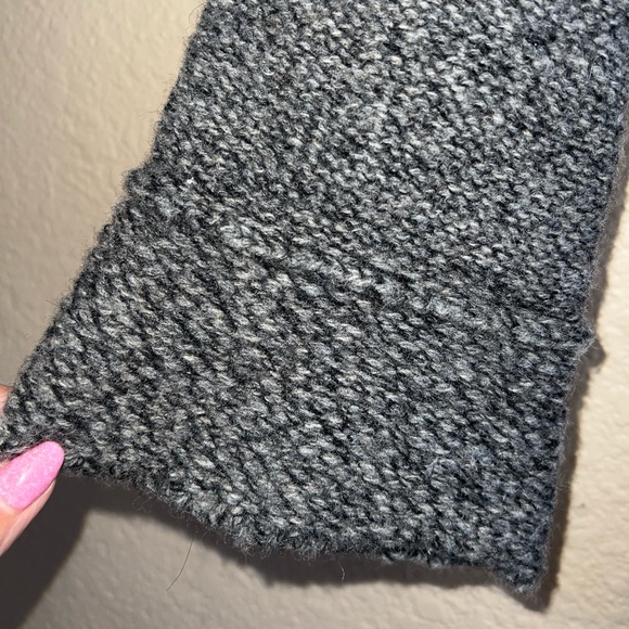 Free People Charcoal Wool Blend Cropped Cardigan Sweater Sz XS - Picture 7 of 10